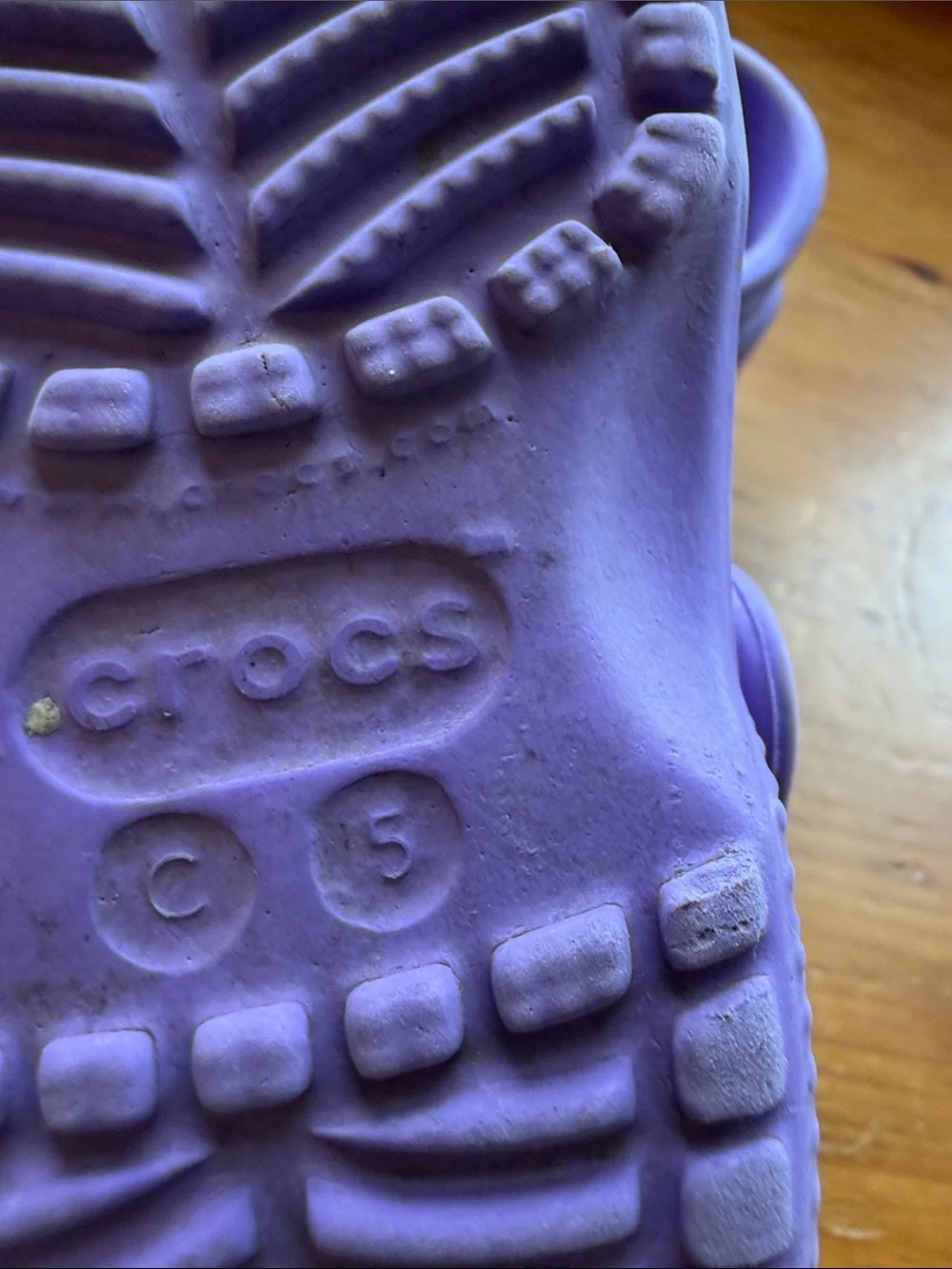 CROCS Kids Purple Foam Clog Sandals